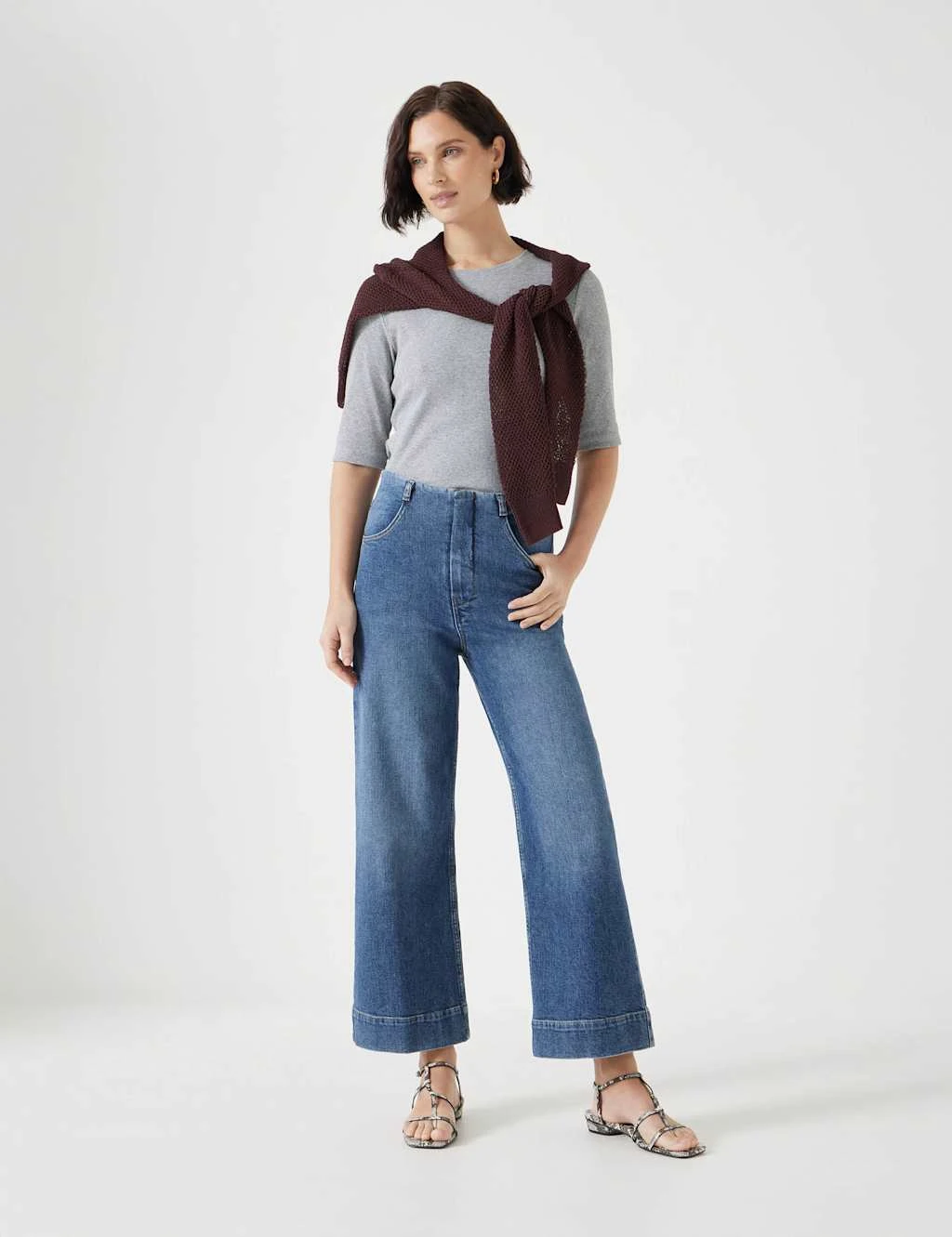 Marla High Waisted Straight Leg Cropped Jeans 13 Marla High Waisted Straight Leg Cropped Jeans - Image 13