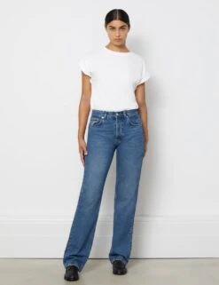 Mid Rise Straight Leg Jeans 12 Mid Rise Straight Leg Jeans -Marks And Spencer Shop mid rise straight leg jeans 4
