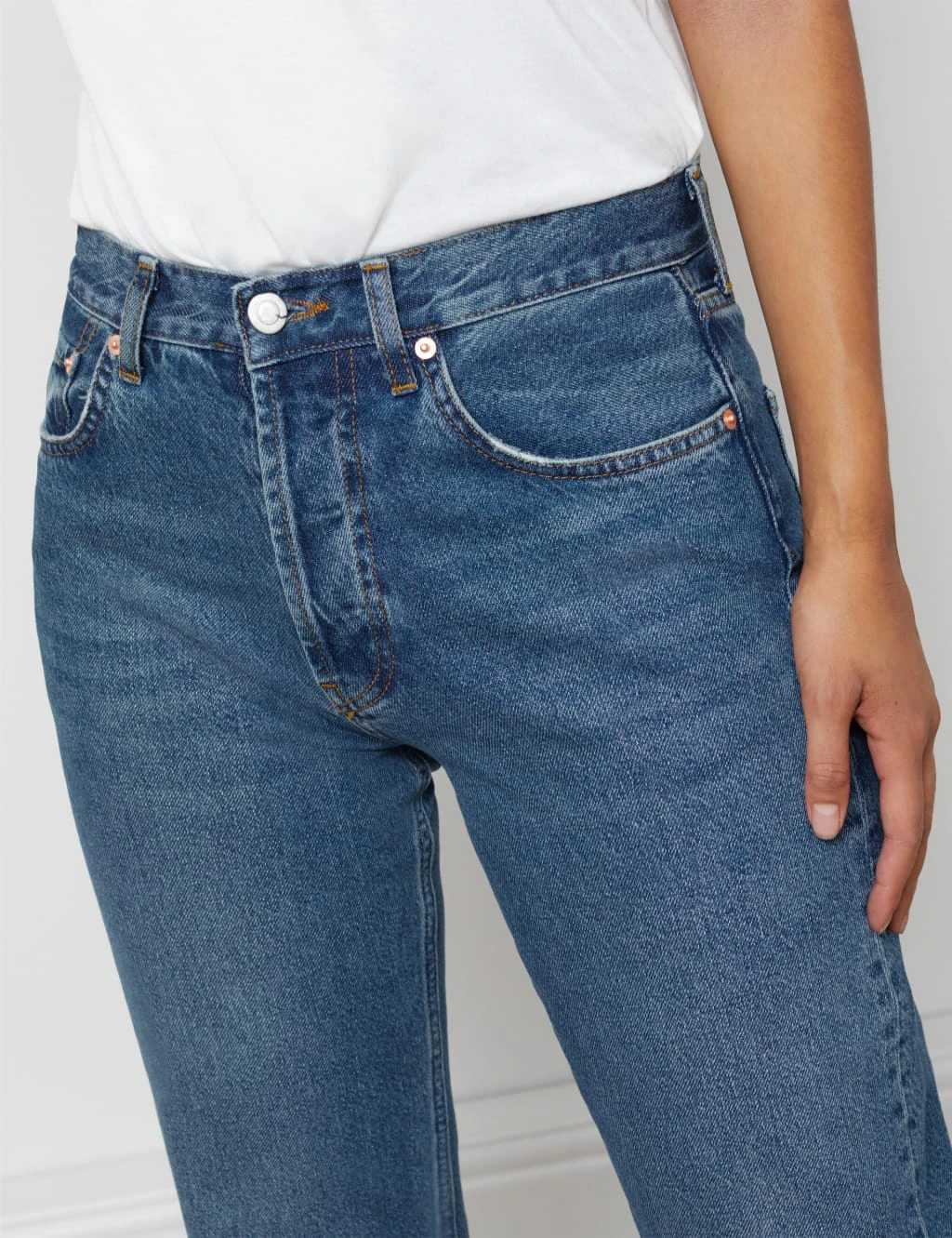 Mid Rise Straight Leg Jeans 8 Mid Rise Straight Leg Jeans - Image 8