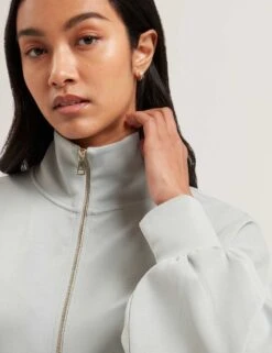 Ted Baker Modal Blend Textured Zip Up Sweatshirt 13 Ted Baker Modal Blend Textured Zip Up Sweatshirt -Marks And Spencer Shop modal blend textured zip up sweatshirt 5