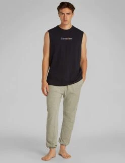 Calvin Klein Muscle Cotton Rich Loungewear Top -Marks And Spencer Shop muscle cotton rich loungewear top 6