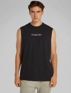 Calvin Klein Muscle Cotton Rich Loungewear Top -Marks And Spencer Shop muscle cotton rich loungewear top 9