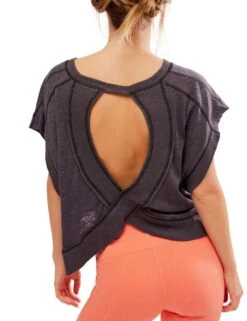 My Time Cotton Rich Open Back T-Shirt -Marks And Spencer Shop my time cotton rich open back t shirt 4