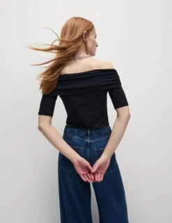 Off The Shoulder Bardot Top -Marks And Spencer Shop off the shoulder bardot top 9