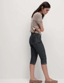 Smart Denim Capri 20 Smart Denim Capri -Marks And Spencer Shop oriental floral tapered leg trousers 3