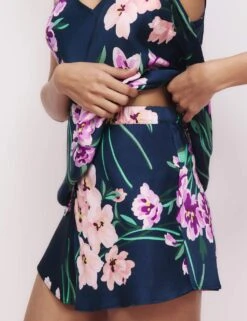 The Floral Print Shortie Set -Marks And Spencer Shop overboard floral print satin cami pj 3
