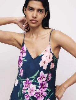 The Floral Print Shortie Set -Marks And Spencer Shop overboard floral print satin cami pj 4