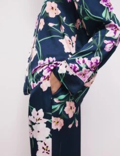 The Floral Print Pyjama Set -Marks And Spencer Shop overboard floral print satin rever pj 2