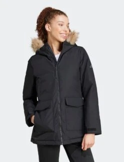 ADIDAS Paveric Faux Fur Trim Hooded Parka Coat 22 ADIDAS Paveric Faux Fur Trim Hooded Parka Coat -Marks And Spencer Shop paveric faux fur trim hooded parka coat 10