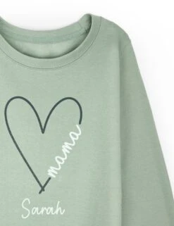 Personalised Ladies Mama Heart Sweatshirt -Marks And Spencer Shop personalised ladies mama heart sweatshirt 4