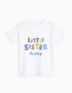 Personalised Little Sister T-Shirt (1-6 Yrs) 11 Personalised Little Sister T-Shirt (1-6 Yrs) -Marks And Spencer Shop personalised little sister t shirt 2