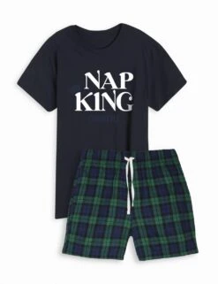 Personalised Mens Pyjama Short Set By Dollymix -Marks And Spencer Shop personalised mens pyjama short set by dollymix 1