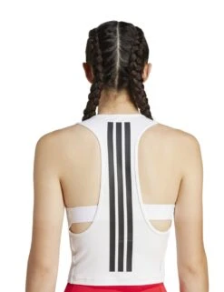 ADIDAS Power 3-Stripes Racer Back Vest Top With Bra -Marks And Spencer Shop power 3 stripes racer back vest top with bra 10