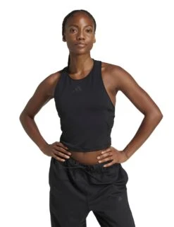 ADIDAS Power 3-Stripes Racer Back Vest Top With Bra -Marks And Spencer Shop power 3 stripes racer back vest top with bra 14
