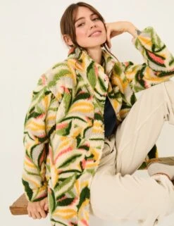 Printed Fleece Jacket -Marks And Spencer Shop printed fleece jacket 7