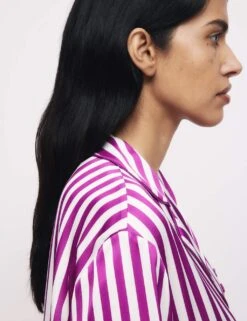 The Striped Nightshirt -Marks And Spencer Shop printed satin nightshirt 2