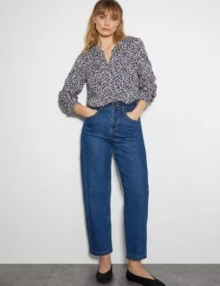 MONSOON Printed V-Neck Button Through Blouse -Marks And Spencer Shop printed v neck button through blouse 6