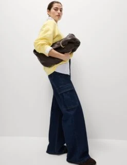 Pure Cotton Crew Neck Relaxed Sweatshirt -Marks And Spencer Shop pure cotton crew neck relaxed sweatshirt 8