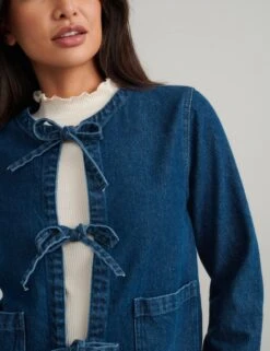 Pure Cotton Denim Relaxed Jacket -Marks And Spencer Shop pure cotton denim relaxed jacket 6