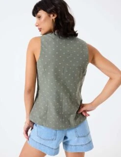 Pure Cotton Embroidered V-Neck Waistcoat 22 Pure Cotton Embroidered V-Neck Waistcoat -Marks And Spencer Shop pure cotton embroidered v neck waistcoat 10