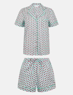 Accessorize Pure Cotton Fan Print Shortie Set 15 Accessorize Pure Cotton Fan Print Shortie Set -Marks And Spencer Shop pure cotton fan print shortie set 7