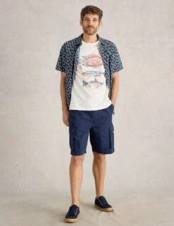 WHITE STUFF Pure Cotton Fish Graphic T-Shirt -Marks And Spencer Shop pure cotton fish graphic t shirt 6