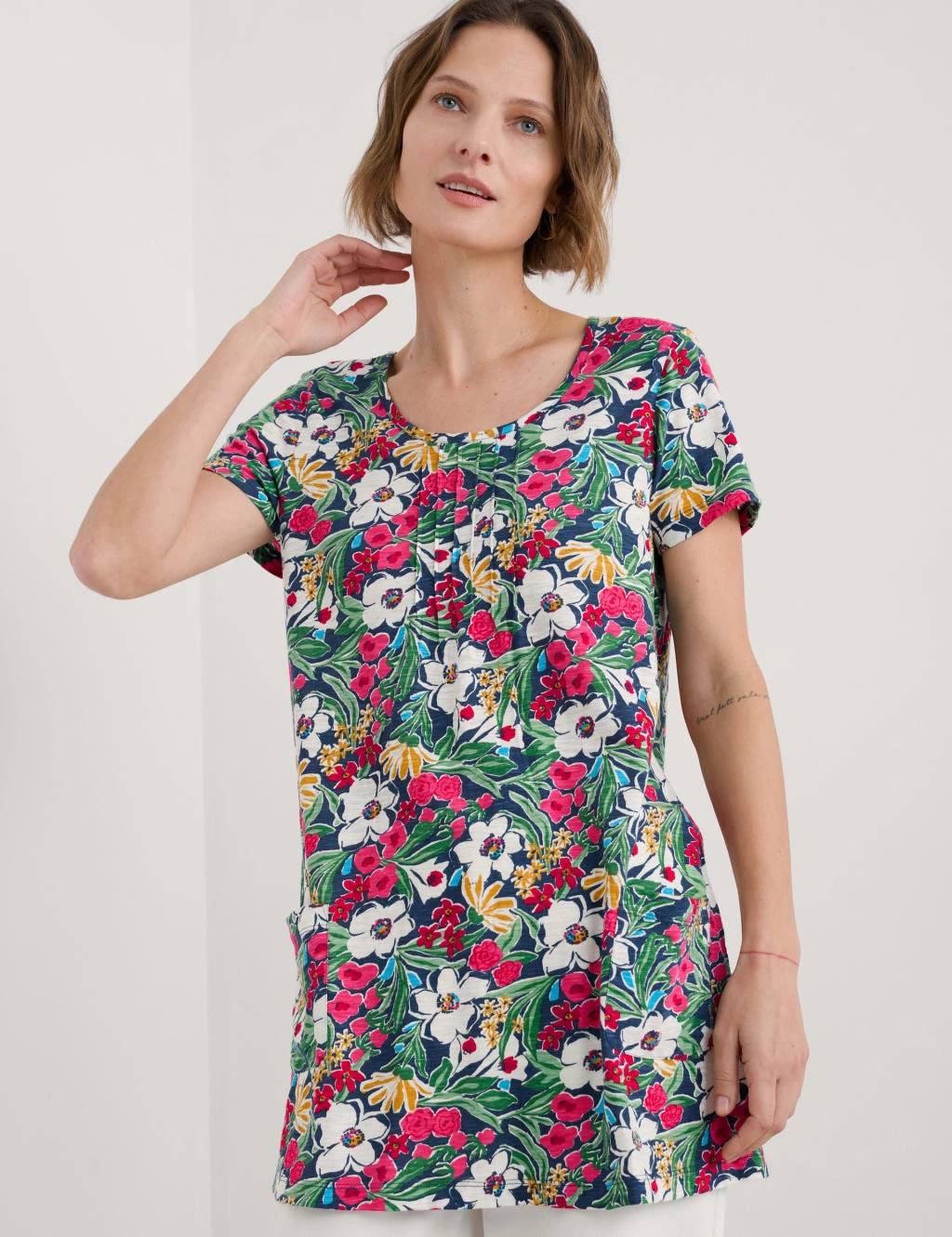 Pure Cotton Floral Tunic 5 Pure Cotton Floral Tunic - Image 5