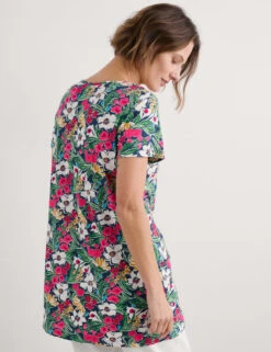 Pure Cotton Floral Tunic 13 Pure Cotton Floral Tunic -Marks And Spencer Shop pure cotton floral tunic 5