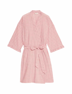 Pure Cotton Gingham Yarn Dyed Dobby Wrap -Marks And Spencer Shop pure cotton gingham yarn dyed dobby wrap