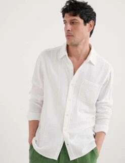 Pure Cotton Kettle Oxford Shirt -Marks And Spencer Shop pure cotton kettle oxford shirt 7