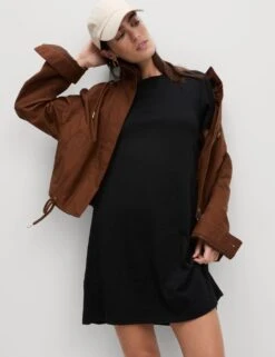 Pure Cotton Mini T-Shirt Dress -Marks And Spencer Shop pure cotton mini t shirt dress 6