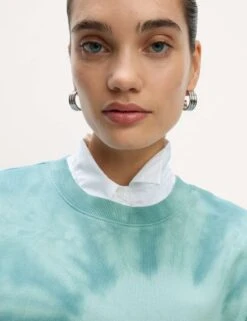 Pure Cotton Ombre Cropped Sweatshirt 23 Pure Cotton Ombre Cropped Sweatshirt -Marks And Spencer Shop pure cotton ombre cropped sweatshirt 6