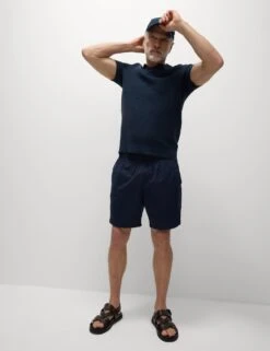 Pure Cotton Open Neck Knitted Polo Shirt -Marks And Spencer Shop pure cotton open neck knitted polo shirt 9