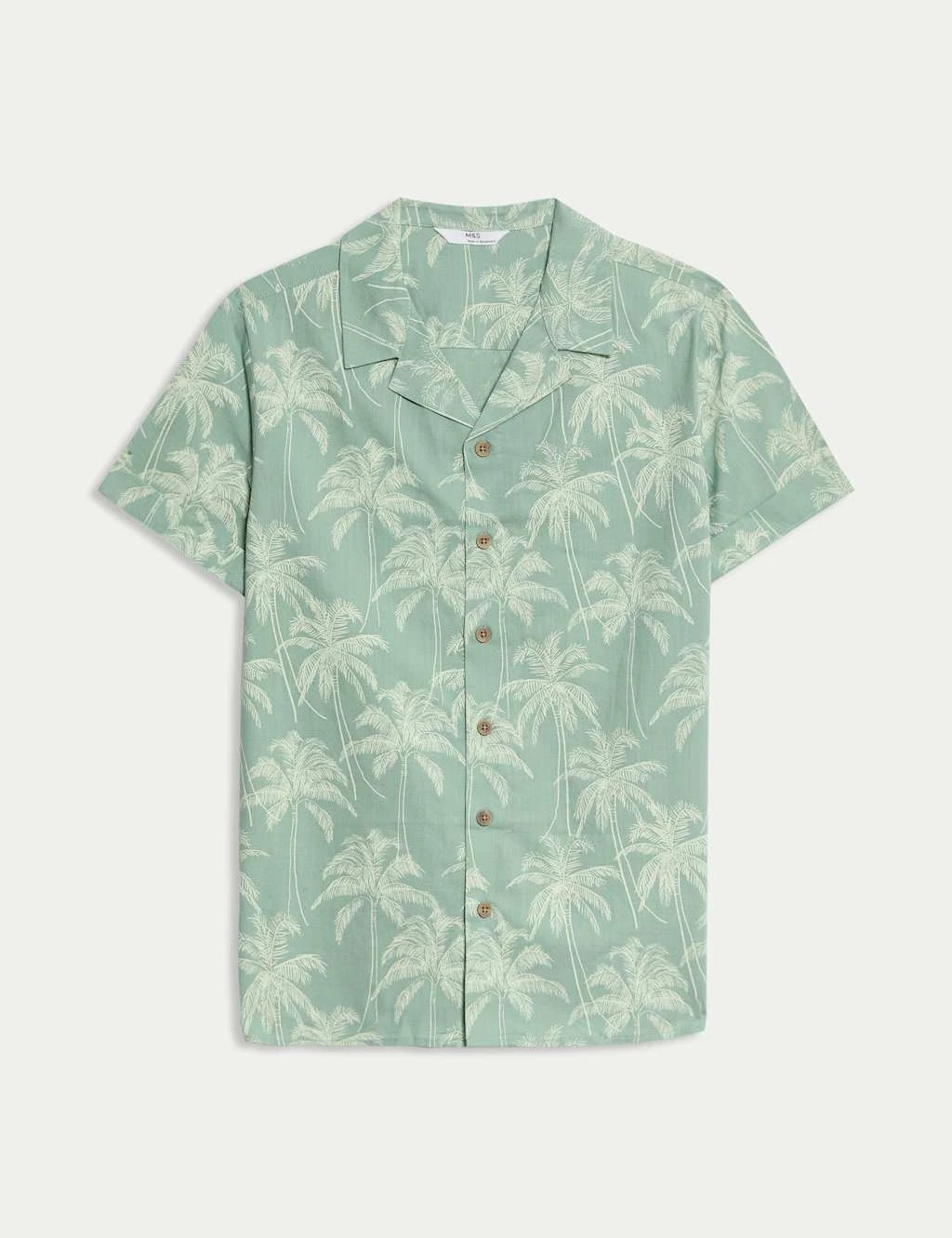 Pure Cotton Palm Print Shirt (2-16 Yrs) 2 Pure Cotton Palm Print Shirt (2-16 Yrs) - Image 2