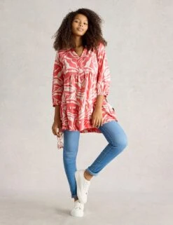 WHITE STUFF Pure Cotton Printed Tunic -Marks And Spencer Shop pure cotton printed tunic 8