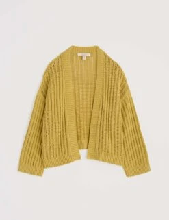 Pure Cotton Ribbed Edge To Edge Cardigan -Marks And Spencer Shop pure cotton ribbed edge to edge cardigan 6