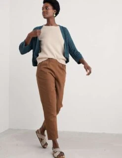 Pure Cotton Ribbed Edge To Edge Cardigan -Marks And Spencer Shop pure cotton ribbed edge to edge cardigan 9