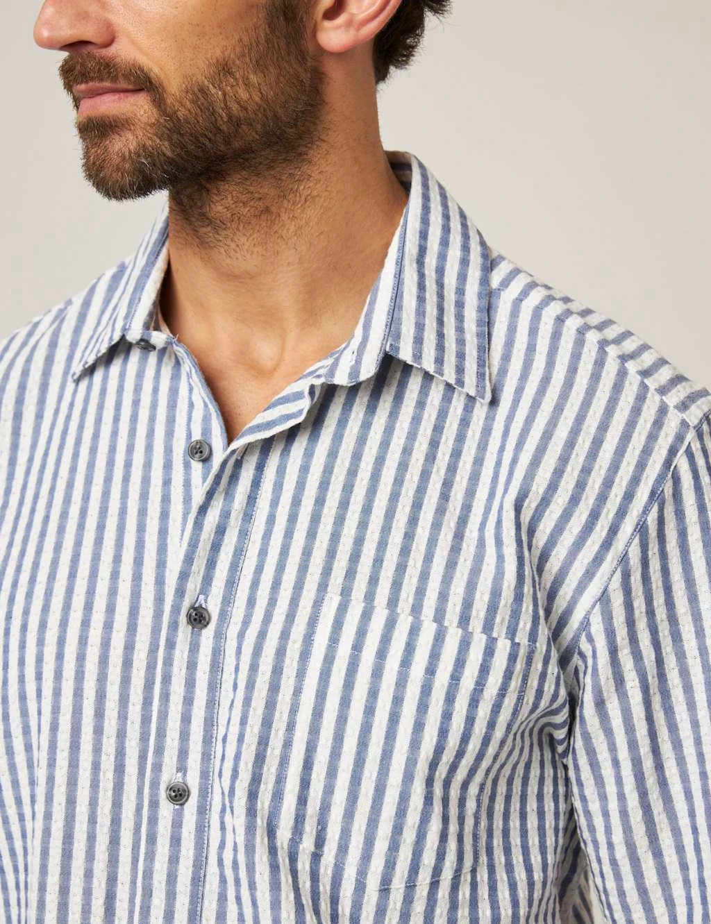 Pure Cotton Striped Beach Shirt 14 Pure Cotton Striped Beach Shirt - Image 14