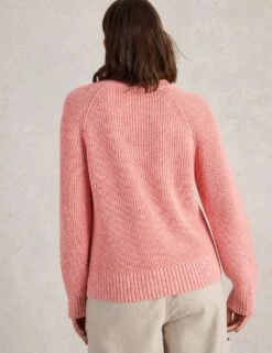 WHITE STUFF Pure Cotton Textured Crew Neck Jumper -Marks And Spencer Shop pure cotton textured crew neck jumper 11