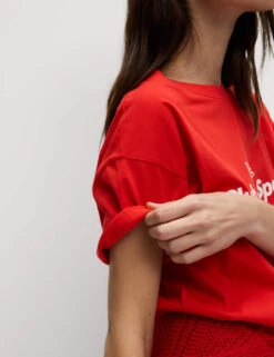 Pure Cotton Textured Regular Fit T-Shirt -Marks And Spencer Shop pure cotton textured regular fit t shirt 7