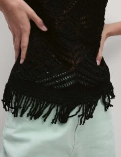 Pure Cotton Textured Slim Fit Knitted Top 37 Pure Cotton Textured Slim Fit Knitted Top -Marks And Spencer Shop pure cotton textured slim fit knitted top 16