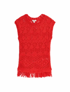 Pure Cotton Textured Slim Fit Knitted Top 26 Pure Cotton Textured Slim Fit Knitted Top -Marks And Spencer Shop pure cotton textured slim fit knitted top