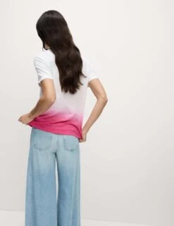 Pure Cotton Tie Dye Ombre Tee 28 Pure Cotton Tie Dye Ombre Tee -Marks And Spencer Shop pure cotton tie dye ombre tee 9