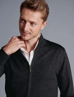 Pure Extra Fine Merino Wool Zip Up Cardigan -Marks And Spencer Shop pure extra fine merino wool zip up cardigan 15