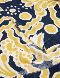 WHITE STUFF Pure Linen Printed Collared V-Neck Tunic -Marks And Spencer Shop pure linen printed collared v neck tunic 9