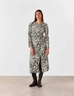 Whistles Pure Lyocell Floral Midi Skater Dress -Marks And Spencer Shop pure lyocell floral midi skater dress 5