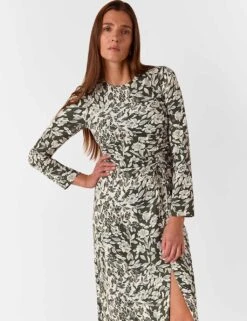 Whistles Pure Lyocell Floral Midi Skater Dress -Marks And Spencer Shop pure lyocell floral midi skater dress 6