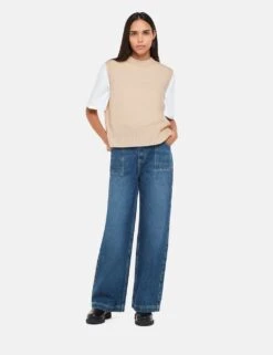 Whistles Pure Wool Split Hem Knitted Vest Top -Marks And Spencer Shop pure wool split hem knitted vest top 13