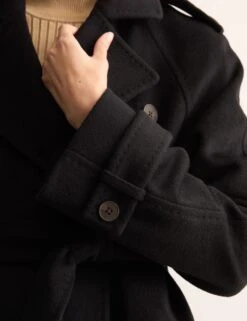 Jaeger Pure Wool Wrap Coat -Marks And Spencer Shop pure wool wrap coat 14