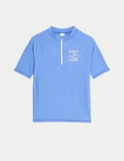 Quarter Zip Rash Vest (2-16 Yrs) 31 Quarter Zip Rash Vest (2-16 Yrs) -Marks And Spencer Shop quarter zip rash vest 2 16 yrs 1 10